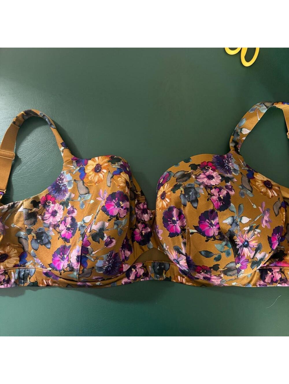 Cacique Women's Multi and Tan Bra